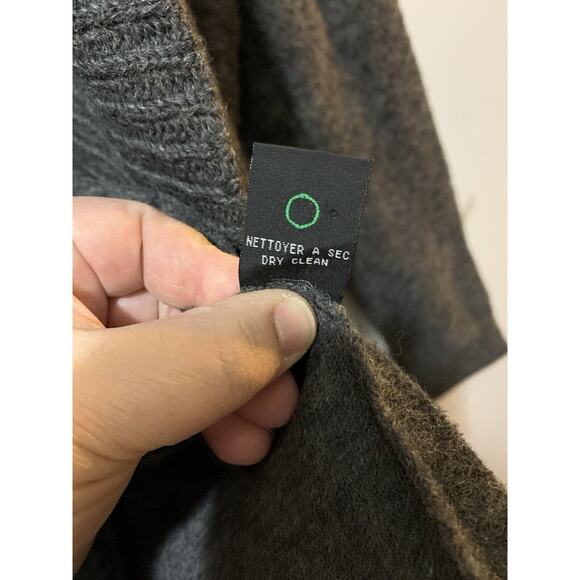 Katherine Barclay Womens Wool Blazer Sz S Gray Button Layer Belt Cardigan Career - Picture 10 of 16